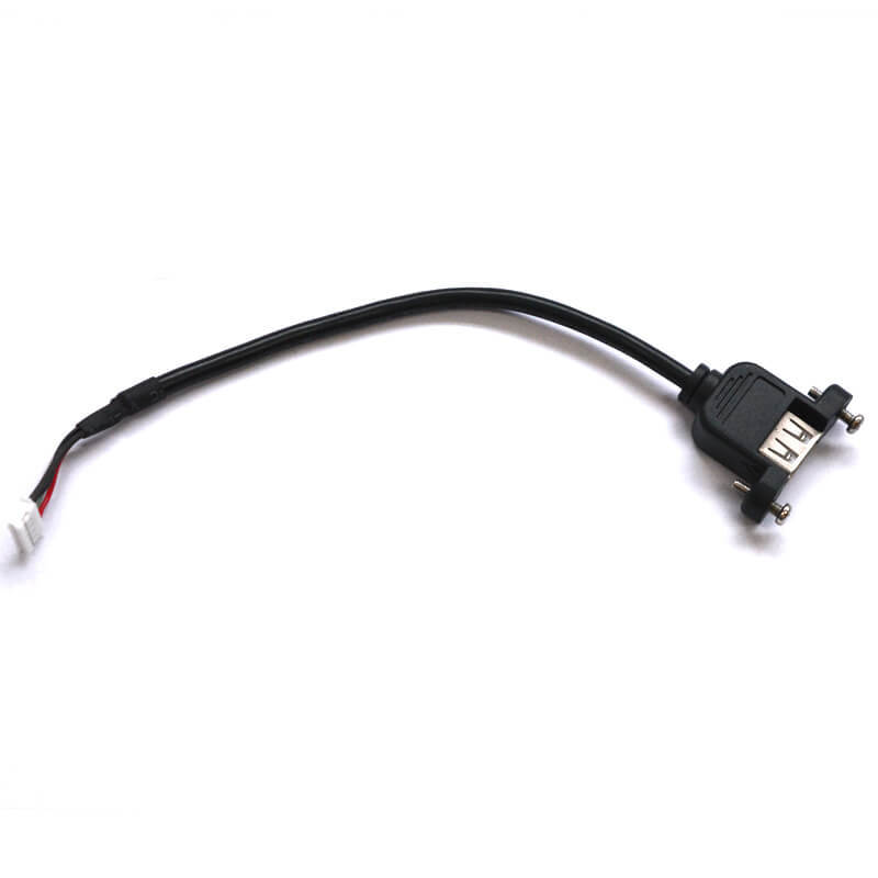 USB 2.0 A female Panel mount cable NGD-015